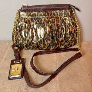 B. MAKOWSKY gold leather purse